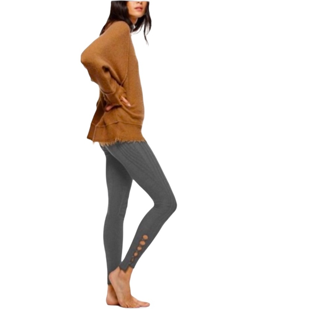 Free People Cutout Knit Leggings
